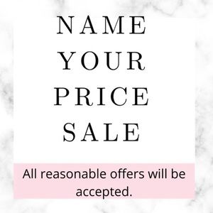 Send me your best offer on anything you like!